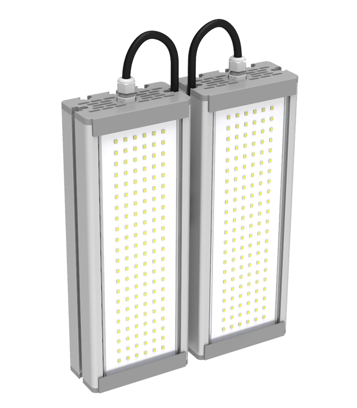 Двухмодульный светильник диодный 96вт SVT-STR-M-48W-DUO с защитой от 380