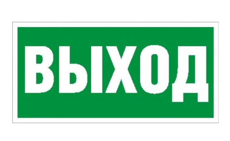 Пиктограмма (Выход) ПЭУ 010 130х260 (2502000270)