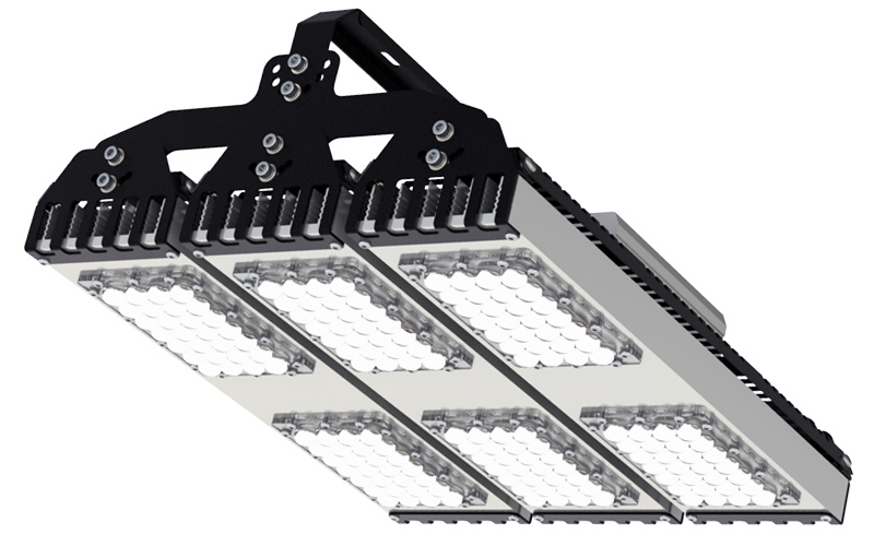 Диодный прожектор SMD на поворотном кронштейне модульный IP67 ОКБ Луч ДСО 19.3М-400ВТ Д90