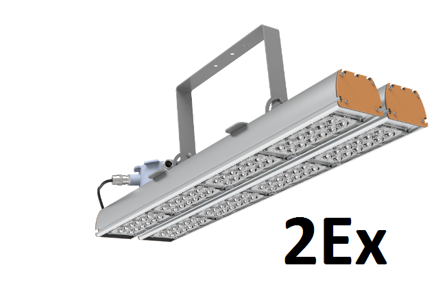 Светодиодный светильник с вторичной оптикой взрывозащищенный 2Ех 204вт SVT-Str-MPRO-102W-Ex-DUO