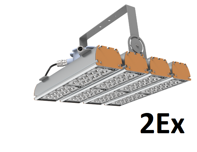 LED светильник взрывозащищенный с линзой 212вт SVT-Str-MPRO-53W-Ex-QUATTRO