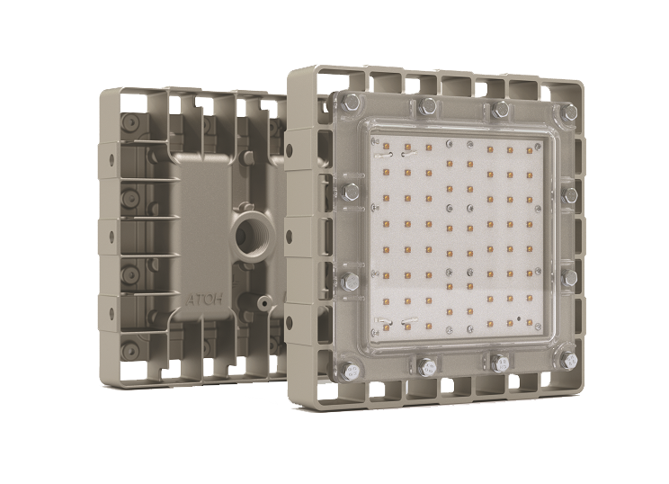 Светодиодный взрывозащищенный светильник Атон АТ-ДСП-11/30-220VAC-IP67-EX-Ш серия Арсенал-М 3700лм 25вт