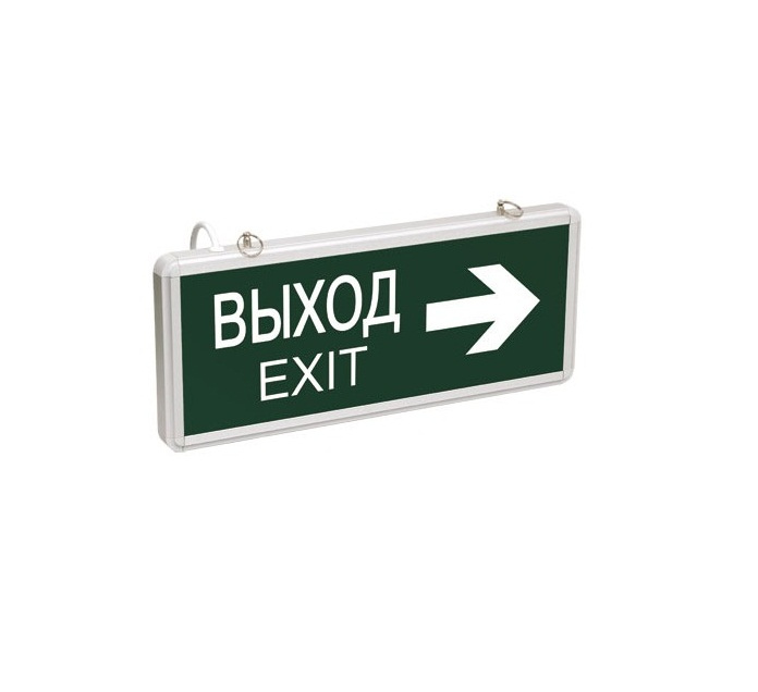 Светильник аварийный светодиодный IEK ВЫХОД EXIT двухсторонний 3вт 1.5ч постоянный LED IP20 ССА1004 арт. LSSA0-1004-003-K03