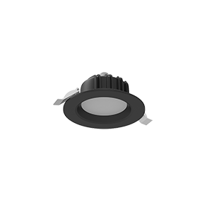 Светильник LED Вартон Downlight круглый встраиваемый 120*65 ММ 11W IP54 RAL9005 черный матовый