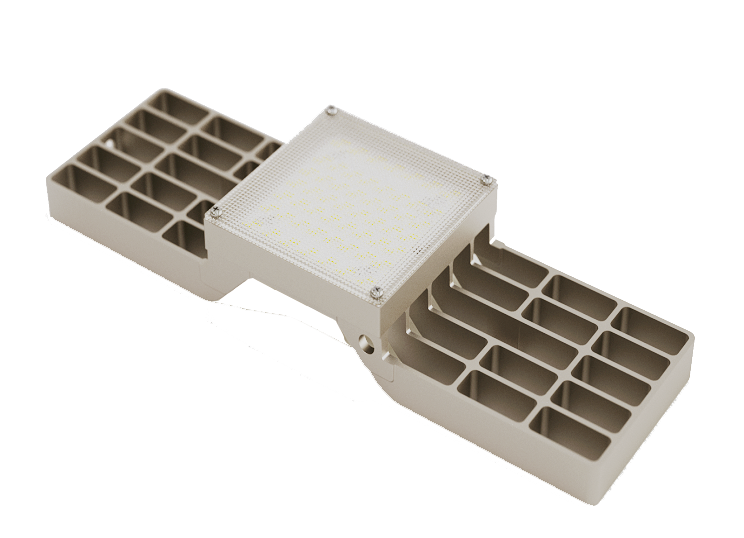 Встраиваемый потолочный LED светильник Грильято 120x120 33вт АТОН Альбатрос АТ-ДВО-07-33-45-О опал 5000К