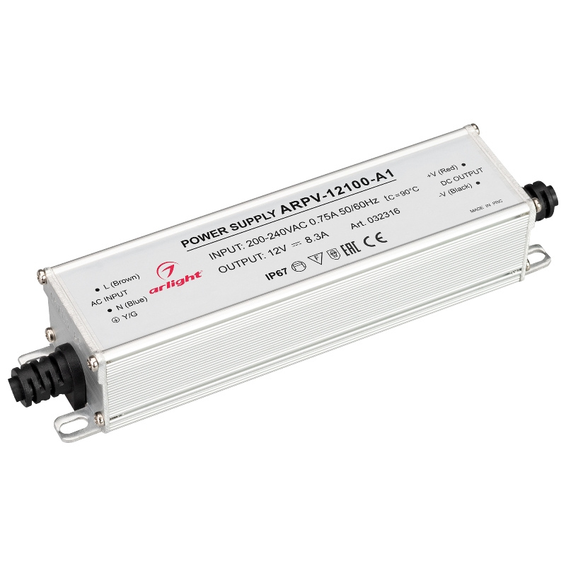 Блок питания Arlight ARPV-12100-A1 12V 8.3A 100W IP67 арт.032316