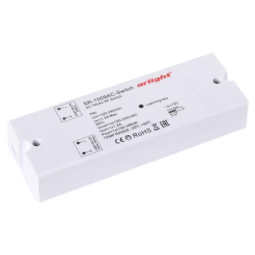 Контроллер-выключатель с RF-управлением Arlight SR-1009AC-SWITCH 230V 1.2A IP20 арт.020935